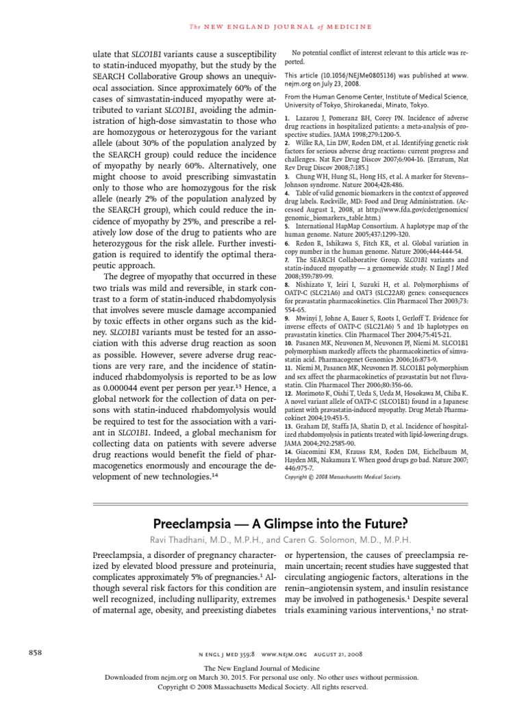 Pre Eclampsia | PDF