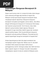 Kepentingan Bangunan Bersejarah Di Malaysia