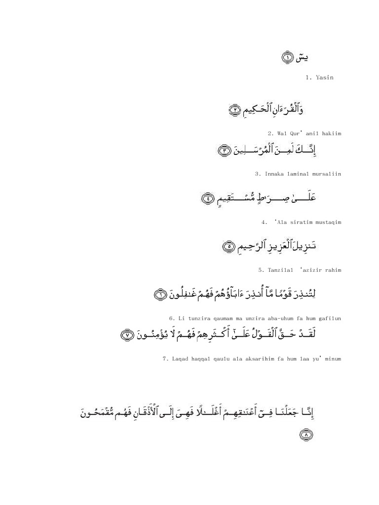 Download 60+ Contoh Surat Yasin Wa Zallalnaha Terbaru Gratis