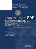 Simpozion International de Lingvistica