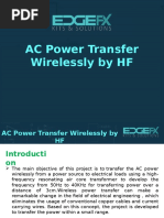 AC Power Transfer Wirelessly by HF
