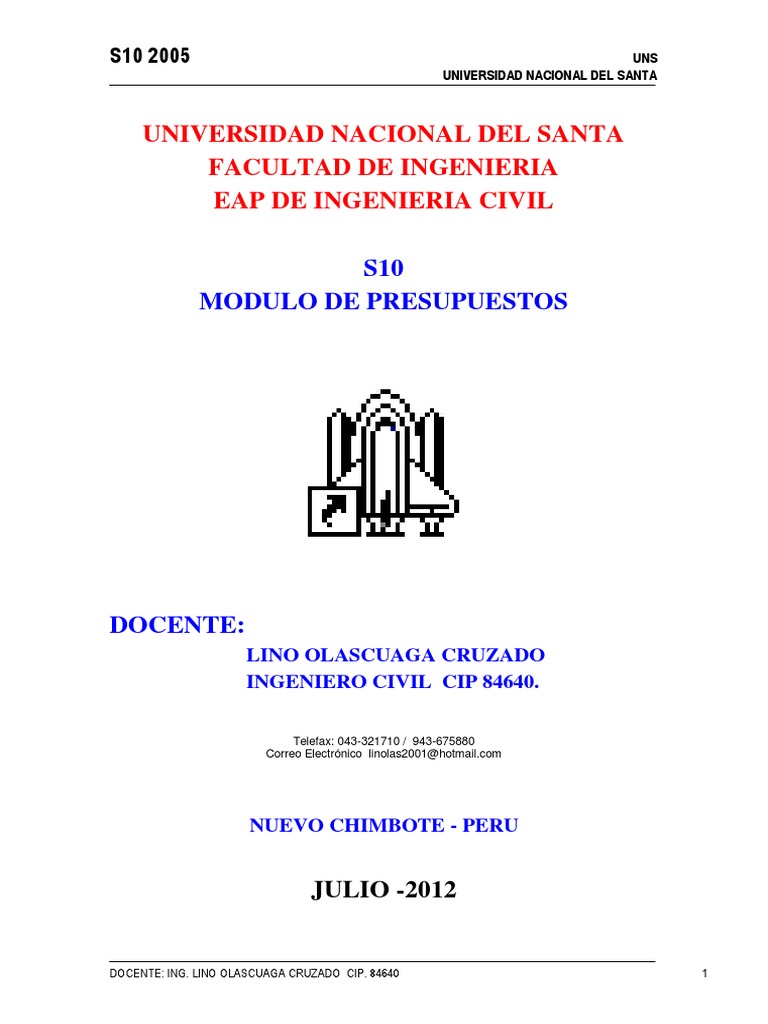 Guía del Módulo de Presupuestos S10 | PDF | Presupuesto | Archivo de ...