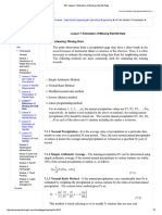 Lesson 7 Estimation of Missing Rainfall Data