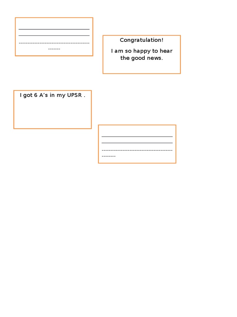 Congratulation! I Am So Happy To Hear The Good News | PDF