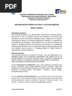 Practica 7 DESCOMPOSICIÓN TÉRMICA DE SALES Y SU ESTEQUIOMETRÌA 