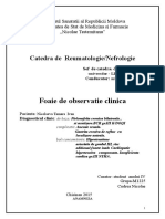 Fisa de Observatie Clinica Reumatologie/Nefrologie