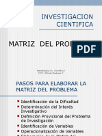 Matriz Problema Investigación Científica