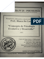 Psicología Evolutiva Ficha 25 Concepto de Psicología Evolutiva y Desarrollo