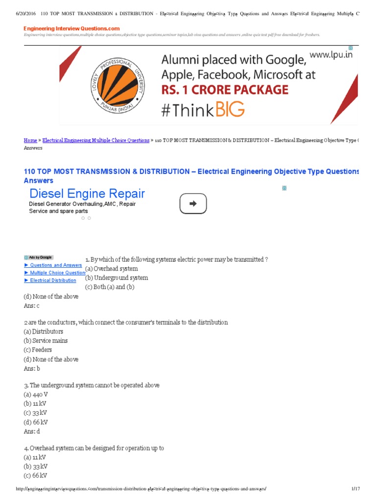 28+ Ac Generator Multiple Choice Questions And Answers Gif