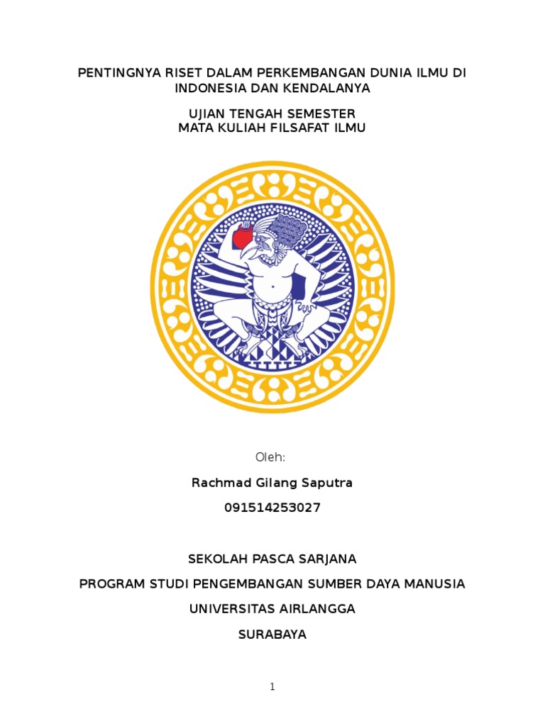 Pentingnya Riset Dalam Perkembangan Dunia Ilmu Di Indonesia Dan ...