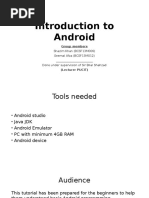 Introduction To Android