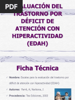 (Edah) Evaluaciã"n Del Trastorno Por Dã Ficit de Atenciã"n Con Hiperactividad PDF
