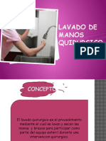 Lavado de Manosquirurgico