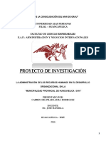 Metodologia de La Investigacion Cientifica - Proyecto de Investigacion PDF