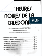 Page de Présentation Et Carte de La NC (Les Heures Noires de La Calédonie)
