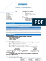 Sesión de Aprendizaje Planificación de Un Cuento