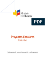 Instructivo Proyecto ESCOLAR 2016