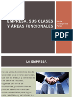 La Empresa, Sus Clases y Áreas Funcionales PDF