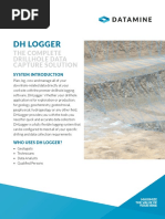 DH Logger: The Complete Drillhole Data Capture Solution