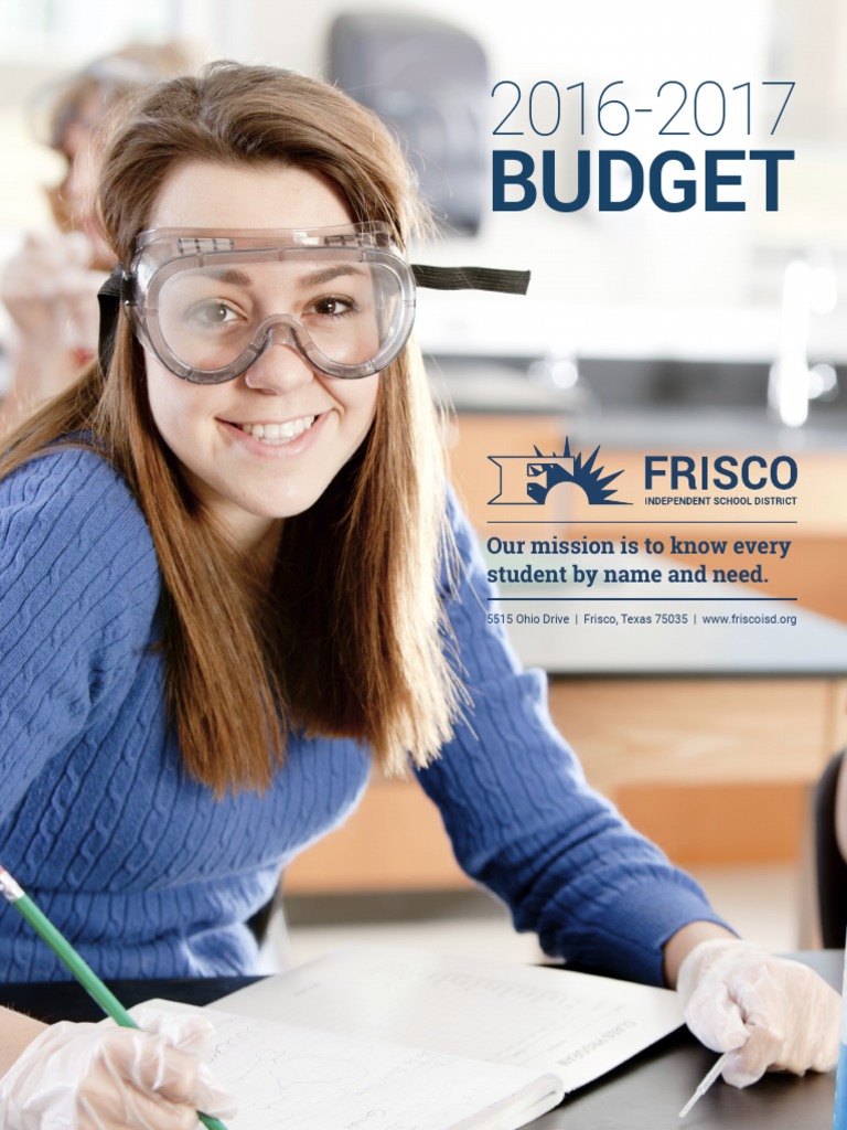 Frisco ISD 201617 Budget PDF Employment Salary