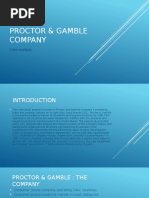 Proctor & Gamble Company: Case Analysis