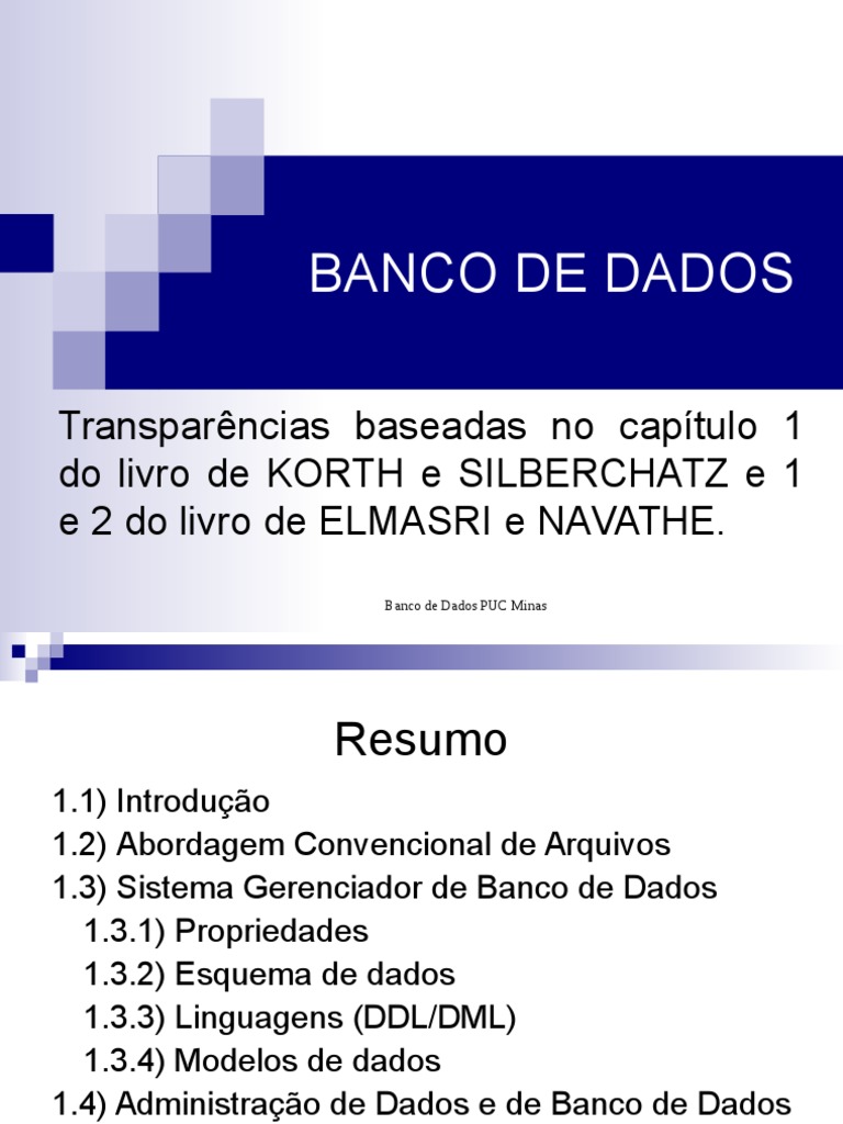 Aula 1 - Introdução A Banco de Dados | PDF | Bancos de dados | Dados