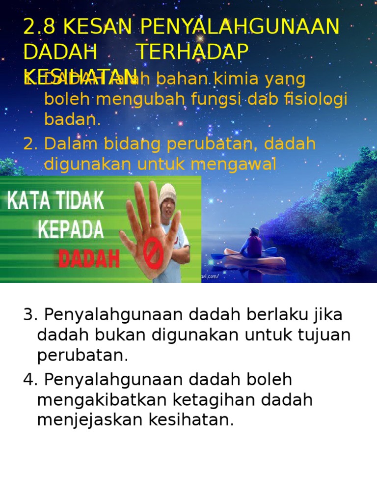 2 8 Kesan Penyalahgunaan Dadah Terhadap Koordinasi Badan Dan Kesihatan