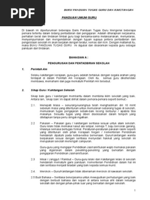 Panduan Tugas Guru Pdf