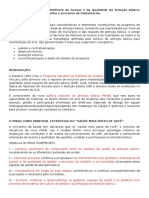 O Programa Nacional de Melhoria Do Acesso e Da Qualidade Da Atenção Básica