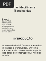 Telhas Metálicas e Translucidas
