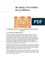 Niveles de Atención a La Salud en México