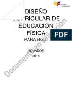 Diseño Curricular EFE - BGU