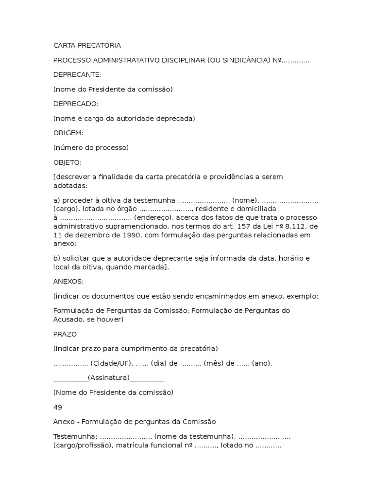 Carta Precatória | PDF