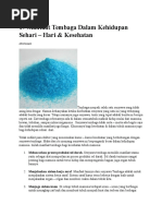 Download 17 Manfaat Tembaga Dalam Kehidupan Sehari by tian SN316298259 doc pdf