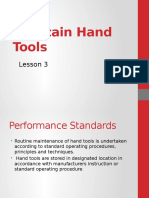 Maintenance of Hand Tools