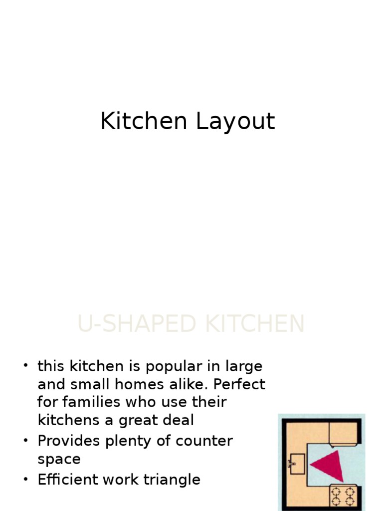 Types of Kitchen Layouts Explained | PDF | Cooking, Food & Wine