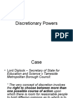 Discretionary Powers