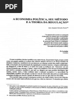 Luiz Augusto Estrella Faria - A Economia Política, Seu Método e a Teoria Da Regulação ENSAIOS FEE, 1992