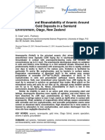 Craw Mobilisation and Bioavailability of Arsenic