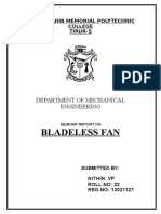 Bladeless Fan: Department of Mechanical Engineering