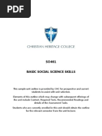 SO461 Basic Social Science Skills