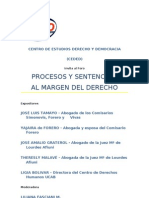 Afiche Foro Procesos y Sentencias Al Margen Del Derecho by CEDED