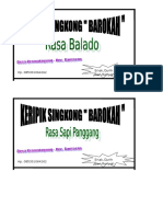 Label Kripik Singkong