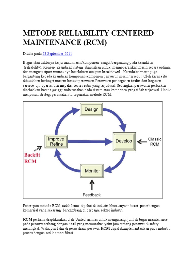 Penerapan RCM di Industri | PDF
