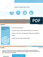 Business Analytics Foundation With Tools: Lesson 0