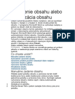 Vytvorenie Obsahu Alebo Aktualizácia Obsahu