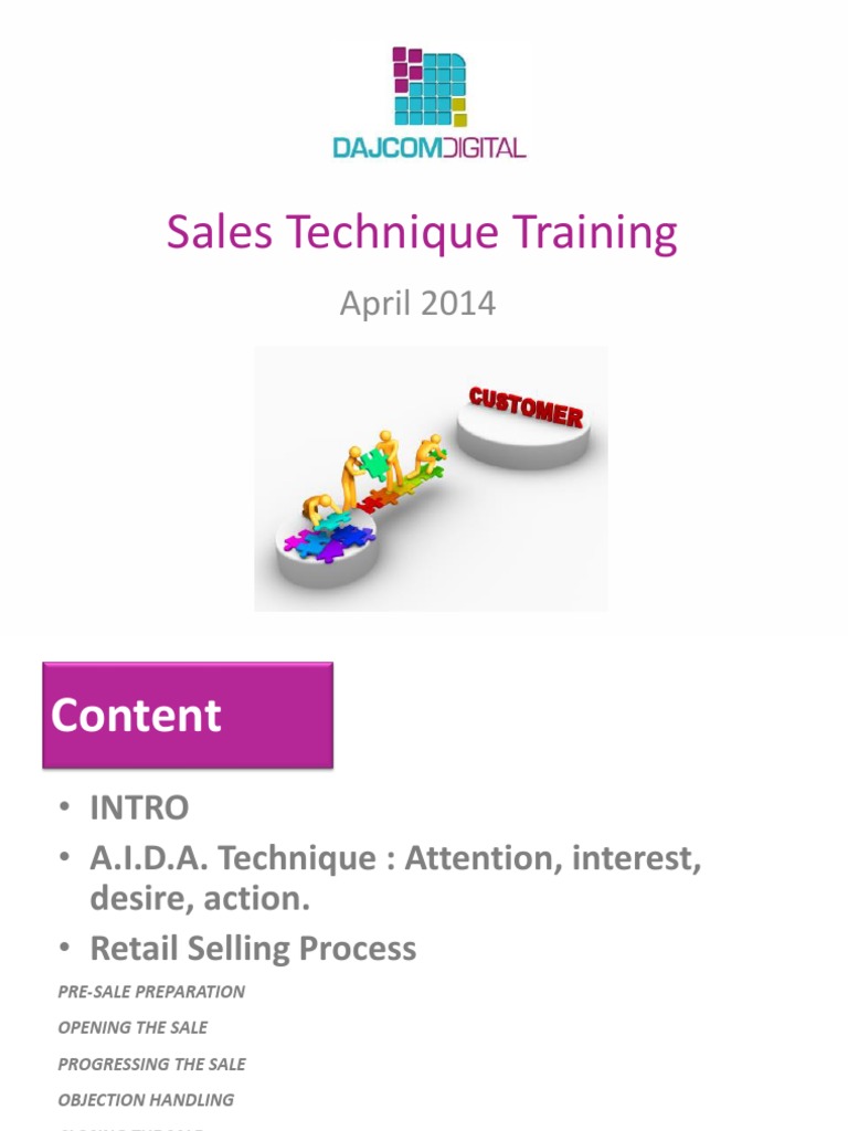 Sales Technique Training | PDF | Sales | Retail