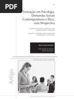 Formação Em Psicologia e Demandas Sociais e Ética