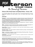 Peterson Stomp Classic Tuning Map Instructions 