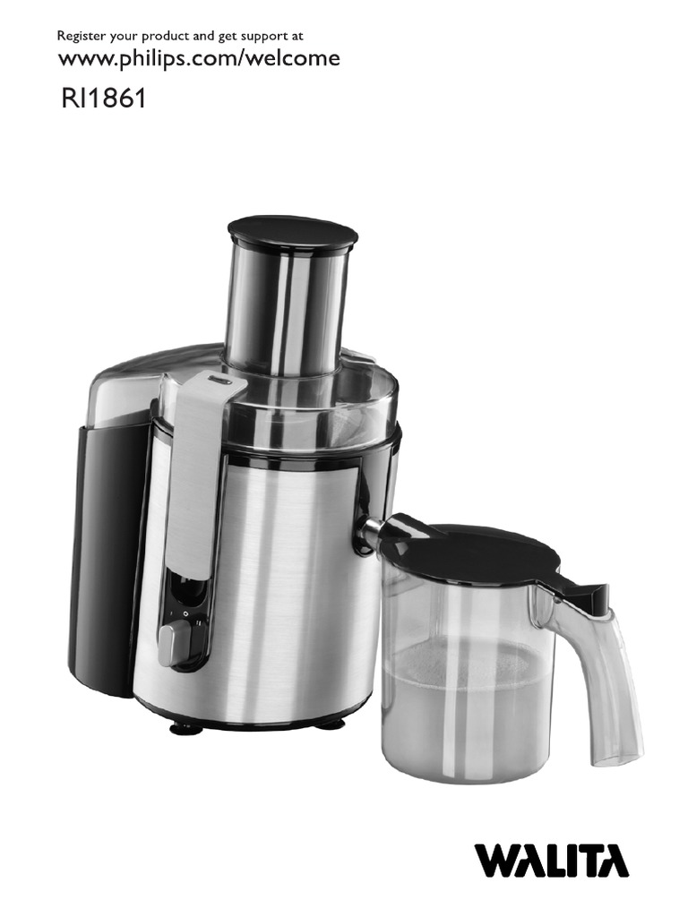 Walita Juicer Ri1861 00 Dfu Brp
